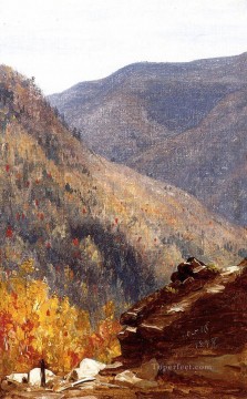 View near Kauterskill Cove scenery Sanford Robinson Gifford Oil Paintings